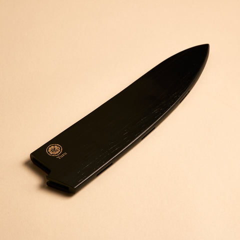 Yuzu Knives wooden saya knife sheath for Gyuto chef knife